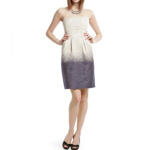 Trina Turk Outstanding Ombre Strapless Sparkly Dress, 12, NWT